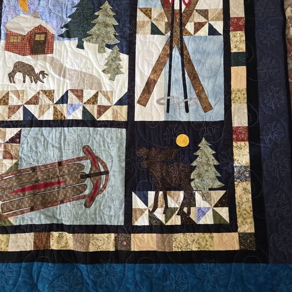 Wall Quilt 'Winter Memories' - Picture 7 of 16